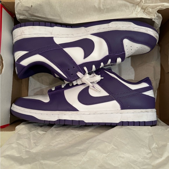 Nike Dunk Low Retro White/Court/Purple - Picture 3 of 13